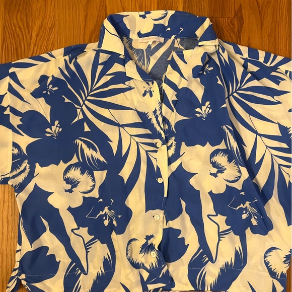 Women’s Floral Palm Matching Lounge Set Size Large / Small - Picture 6 of 8